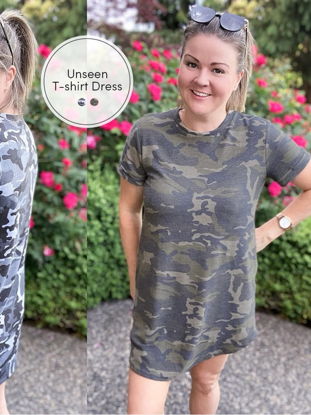 Unseen T-Shirt Dress (NWT)🍒 Light Camo, Size Small